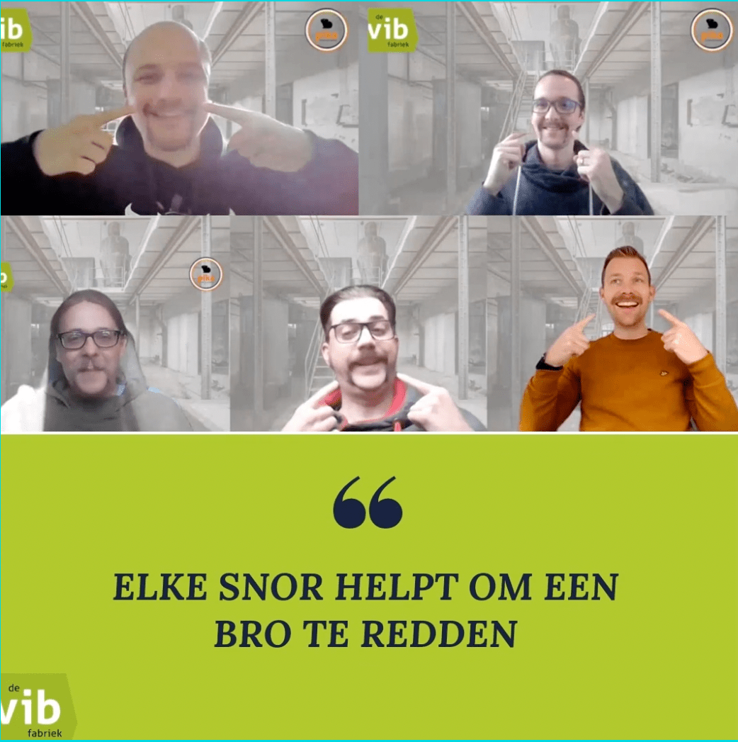 elke snor helpt om een bro te redden